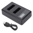 thumbnail image 1 of Portable Battery Charger SEIVI NP BX1 Battery LCD Electric Quantity Charging Display USB Intelligent Desktop Chargers For  Digital Camera Dual Slot, 1 of 8