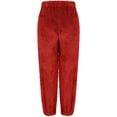 thumbnail image 5 of Mohiass Womens Fleece Pajama Pants, Winter Warm Fuzzy Lounge Bottoms Long Soft Plush Fluffy Pj Pants with Pockets Red XL, 5 of 7