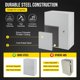 thumbnail image 3 of Yeshouse caja eléctrica de acero IP66, a prueba de agua y polvo, con cerradura y placa de montaje, ideal para conexiones eléctricas en proyectos de interior o exterior, 3 of 7