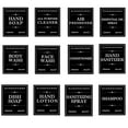 thumbnail image 1 of 12 Sheets Adhesive Labels Stickers Bathroom Stickers Bottles Toiletries Labels Skincare Stickers, 1 of 8