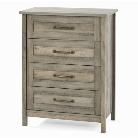 Better Homes & Gardens Modern Farmhouse 4-Drawer Chest, Rustic Gray (Best Selling Rustic Furniture)