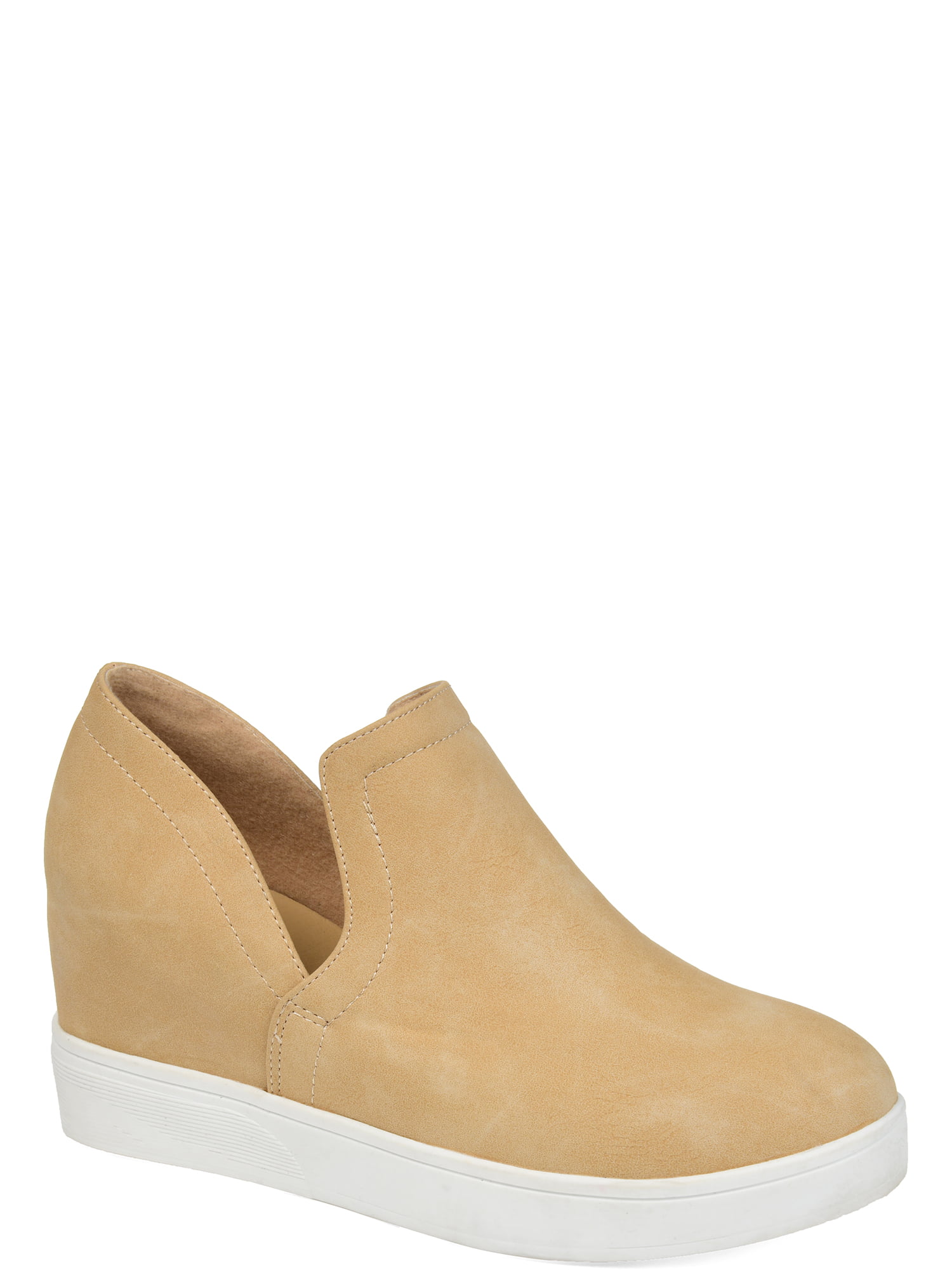 wedge cut out sneakers