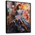 thumbnail image 2 of Designart "Ethereal Elegance Runway" Fashion Framed Wall Art - Glam Blue Fashion Bedroom Framed Canvas Wall Art, 2 of 6