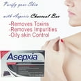 thumbnail image 6 of Asepxia Charcoal Cleansing Bar Soap for Acne and Blackheads. Removes Impurities and Toxins. Helps Oily Skin with Salycilic Acid. 4 oz. Pack of 5, 6 of 7