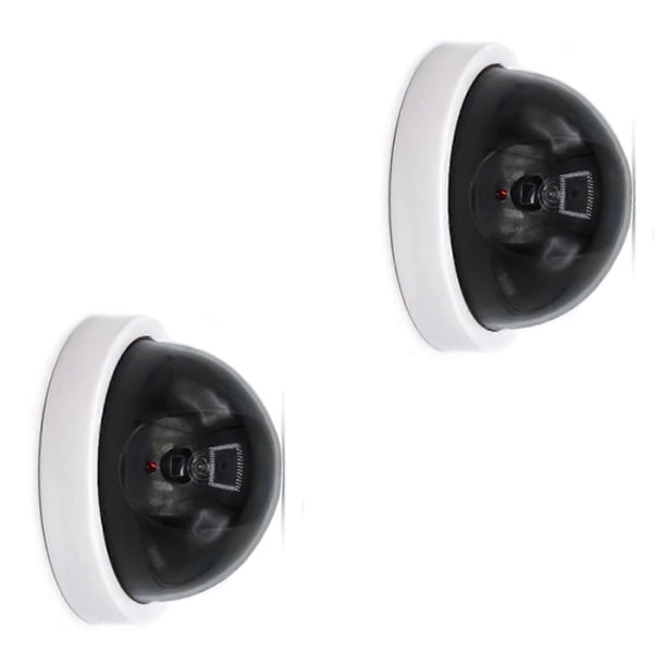 Battery Powered Fake Surveillances Camera Realistic Appearance LED Flashing Light For Theft Prevention Outdoor Security