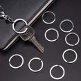 thumbnail image 3 of Stainless Steel Key Chain Rings, Durable Material, For Jewelry Making And Car Home Key Organization, Double Loops Metal Round Split Keyrings, Silver, Resistant To Corrosion, 100Pcs, 3 of 8