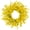 21.6in, variant on Artificial Forsythia Wreath - 17-22 Inch Yellow Spring Flower Wreath for Front Door, Wall Decor, Indoor Outdoor Home Decor