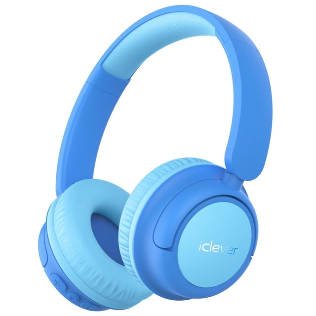 iClever BTH22 Audífonos para niños, Bluetooth 5.4,60 Horas, con Cable de 3,5 mm, Volumen Seguro Limitado de 74/85 dB, Sonido Claro, Audifonos inalambricos niños para i