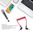 thumbnail image 3 of 3.5mm TRS Patch Cable, HiFi 3.5mm TRS To TRS Microphone Patch Cable Noise Elimination Clear  For Smartphone Connection, 3 of 8