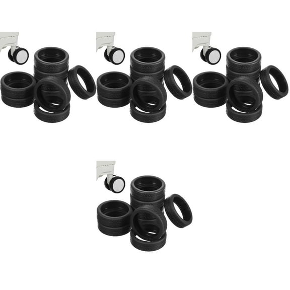 Worgeous 32 Pcs Luggage Wheel Covers Luggage Wheel Protection Cover Silicone Suitcase Wheels Covers