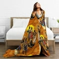 thumbnail image 5 of Black Women Fleece Throw Blanket Ultra Soft Cozy Ethnic African American Decorative Flannel Blanket for Home Bed Couch Chair Travel 80x60in, 5 of 6