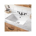 thumbnail image 1 of Ceramic undermount bathroom vessel sink con overflow, rectangle, blanca: 21.7 * 15.7 * 7.9inch/20.3 * 15.2 * 7.9inch, 1 of 8