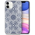 thumbnail image 1 of Case Yard iPhone-12-Mini Case Clear Soft & Flexible TPU Ultra Low Profile Slim Fit Thin Shockproof Transparent Bumper Protective Cover Drop Protective Cell Phone Cases (Bohemian Tile), 1 of 8