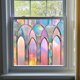 thumbnail image 3 of Pegatinas de Ventana Coloridas Retro de PVC Electrostáticas, Calcomanías de Vidrio de Iglesia Vintage, Pegatinas de Pared, Papel Tapiz Artístico para el Hogar., 3 of 5