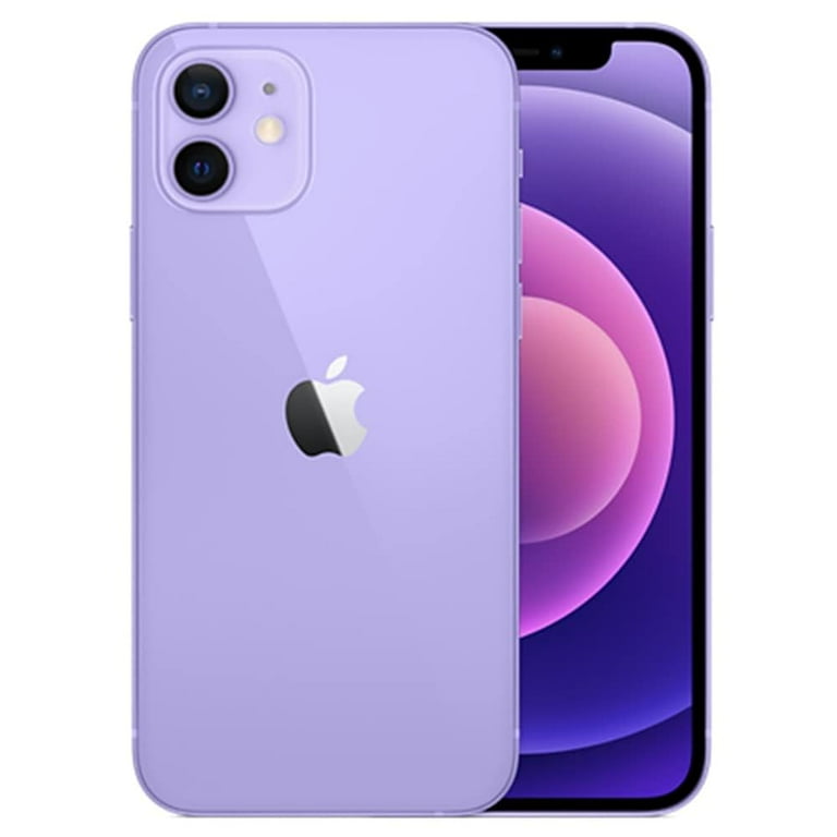 Restored Apple iPhone 12 - T-Mobile- 64 GB Purple (Refurbished