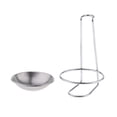 thumbnail image 4 of Soporte para Sartenes de Cocina Estante de Almacenamiento de piezaza de material acero Inoxidable para Conveniente Limpieza y Platos de Cocina Tazones Redondos Individuales BLESIY Portacuchillas, 4 of 8
