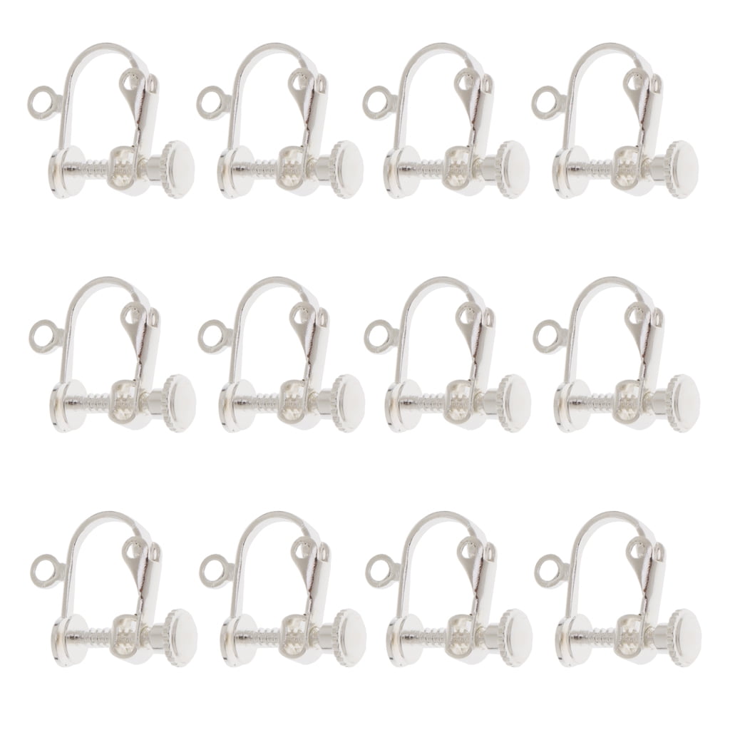 12Pcs Non Pierced Clip Clips Ears Findings