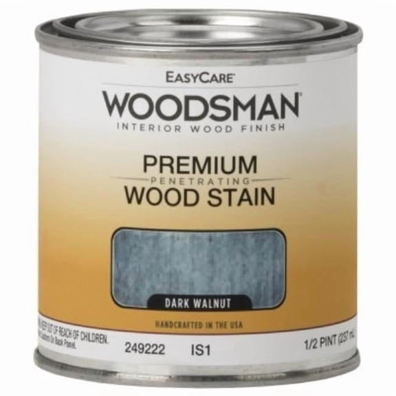 0.5 Pint Easycare Woodsman Oil Base Interior Stain, Dark Walnut