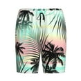 thumbnail image 4 of Easygdp Tropical Summer Palm Men's Short Pajama Pants, Sleep Shorts, Household Pants, Casual Pants with Pockets - X-Large, 4 of 9
