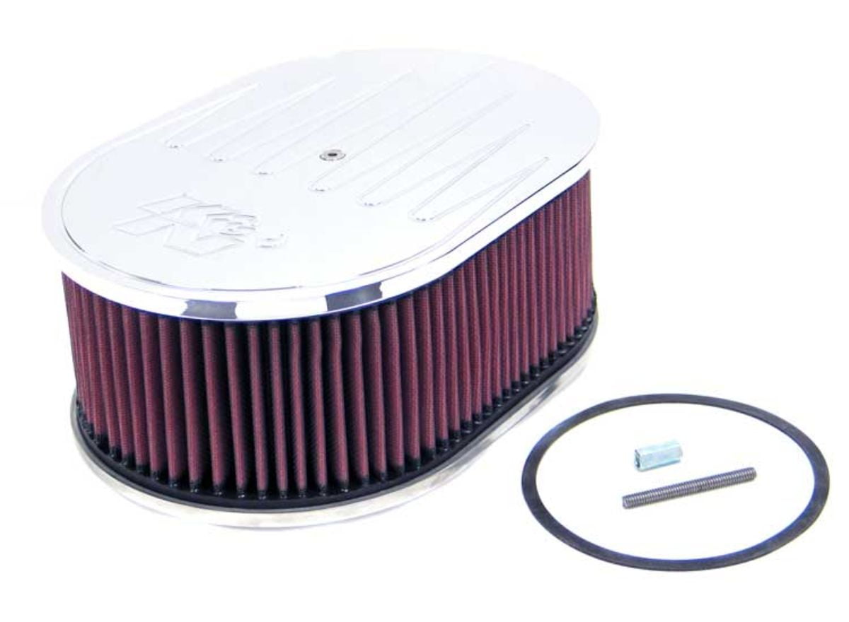 K&N Oval Air Filter Assembly High Performance, Premium, Washable, Replacement Engine Filter