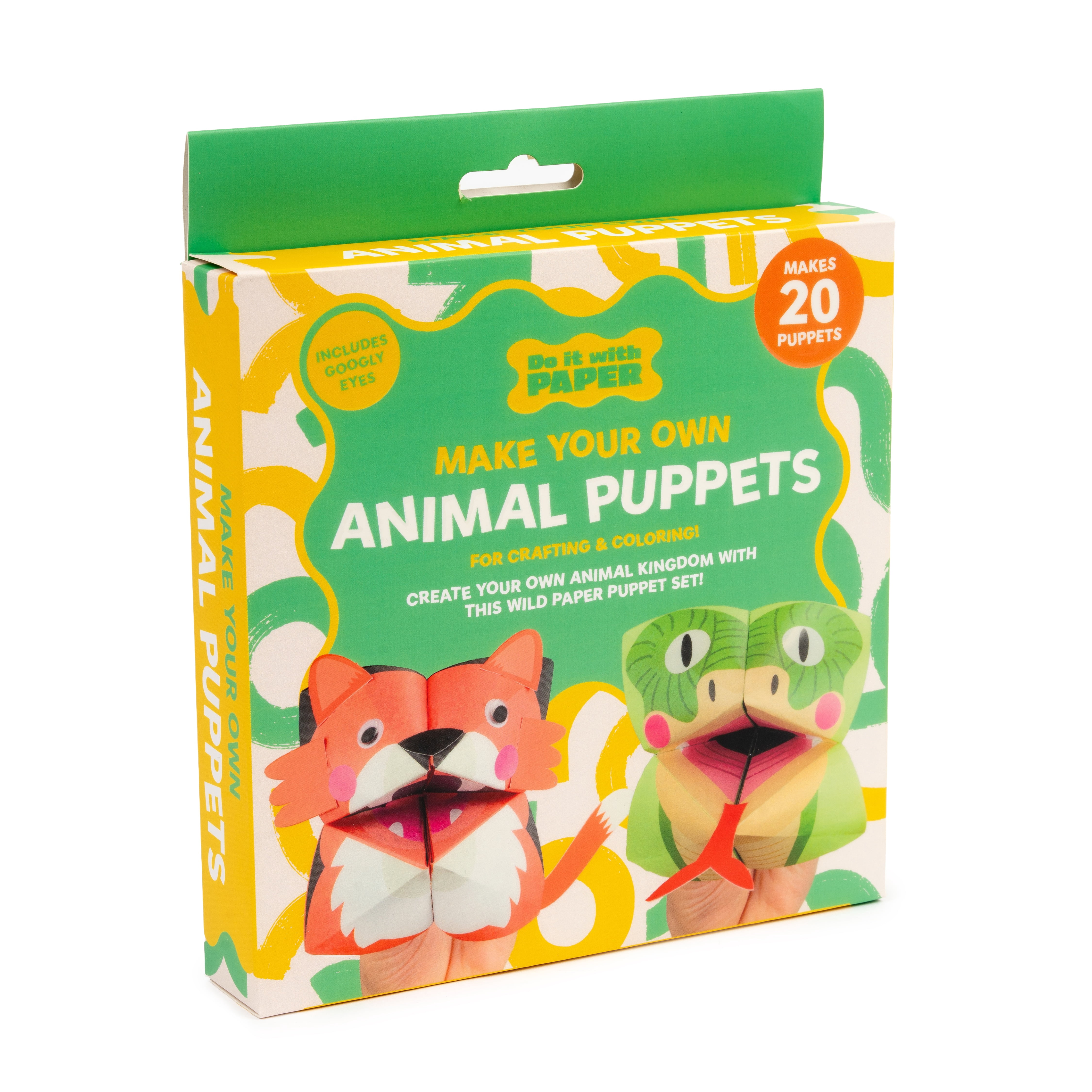 Professor Puzzle Make Your Own Animal Hand Puppets