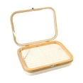 thumbnail image 4 of Estuche organizador de joyas portátil con tapa transparente para pendientes y anillos beige, 4 of 9