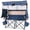 Double camping chair with canopy-Blue, variant on Slsy Camping Chair with Canopy&Footrest,Folding Camping Canopy Chair with Cooler Bag and Cup Holder,Outddor Portable Ergonomic Beach Chair for Adults Camping,Tailgates,Fishing
