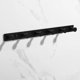 thumbnail image 1 of Perchero para colgar en la pared, ganchos de puerta de acero inoxidable para colgar sombreros, toallas, ropa, gancho con 6 perchas redondas (Negro， 6 ganchos), 1 of 3