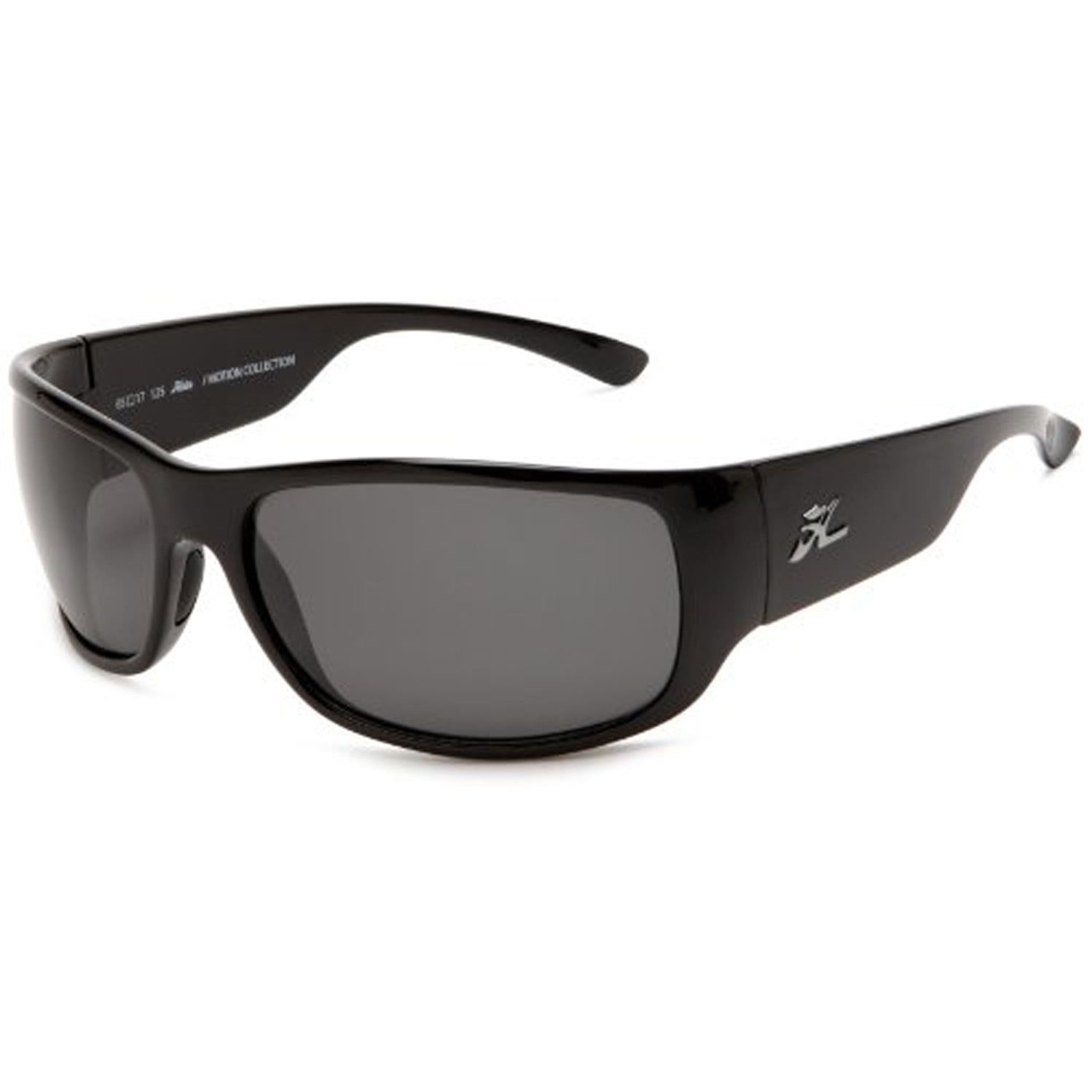 Hobie Escondido Polarized Sunglasses Shiny Black Frame Grey Lens