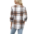 thumbnail image 5 of Ronuti Womens T-shirts 3/4 Sleeve Henley Tops for Women Ladies Premium Printed T-shirt Solid color Tops, 5 of 8
