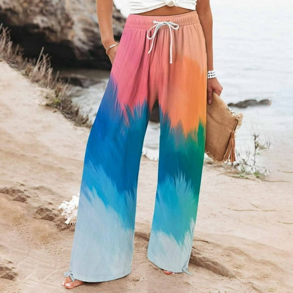 Stephy Women's New Thin Elastic Loose Large Size Korean Version of Everything Long Trousers Casual Trousers Haren, Black, L