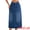 Dark Blue, variant on DARING DIVA Women's Denim Split Back Pockets Pencil Midi Jean Skirts Small Retro Blue