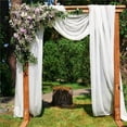 thumbnail image 5 of 1 Pcs Chiffon Curtain Solid Color Window Curtain Wedding Arch Curtain Photo Photography Outdoor Background Cloth, 5 of 9