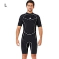 thumbnail image 4 of Combinaison de Plongée 3MM Résistante à l'Usure Manches Courtes Short Combinaison Longue Durée Sensation de Fraîcheur Accessoire de Surf Homme Noir G, 4 of 8