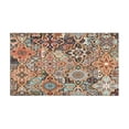 thumbnail image 2 of Bohemian Brown Geometry Rugs and Mats Non Skid Washable Absorbent Microfiber Soft Kitchen Mat for Floor Set Of 2 Decor Stain Resistant 17"x47"+17"x30", 2 of 7