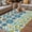 Blue, variant on Modern Mediterranean Outdoor Rug for Patio/Deck/Porch, Non-Slip Large Area Rug 5 x 7 Ft, Retro Moroccan Tiles Texture Vlue Yellow Indoor Outdoor Rugs Washable Area Rugs, Camping Rug Carpet Runner