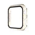 thumbnail image 1 of 2pcs Compatible with Apple Watch Case 42mm with Screen Anti-Scratch Shockproof Clear Glitter PC Hard Cover(Gold), 1 of 6