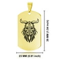 thumbnail image 2 of Stainless Steel Viking Warrior Champion Dog Tag Pendant Necklace, 2 of 3