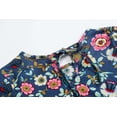 thumbnail image 4 of Toddler Baby Girl Clothing Long Sleeve One-Piece Floral Print Dress Kids Skirt, 4 of 7
