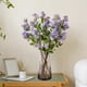 thumbnail image 4 of Ramo artificial de flores lilas de plástico para exteriores decorativo en el porche del jardín, 4 of 6