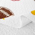thumbnail image 5 of Erosebridal Football Gamer Twin Quilt Set for Teens,Girls Boys Sport Theme Rugby Twin Coverlet Set, 5 of 7