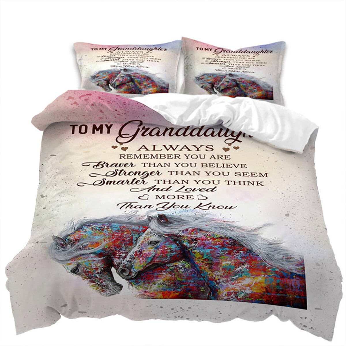 Letter Duvet Cover Abstract Word Print Wild Animal Theme The Meaningful