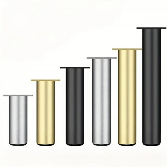 4PCS Aluminium Alloy Furniture Legs - Round Adjustable Sofa Legs Furniture Cabinet Legs, Funiture Feet for Cabinet Desk Table Ch