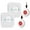 White;Red, variant on CallToU Wireless Caregiver Pager & SOS Call System with 2 Pagers, Retail Packaging, Call Buttons/Transmitters and Receivers for Home/Personal Attention, 500+ Count