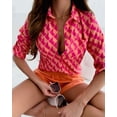 thumbnail image 1 of Women Spring Elegant Turn Down Colar Blouse Vintage Popular Printing Slim Shirts Autumn Office Ladies Fashion Long Sleeve Tops, 1 of 7