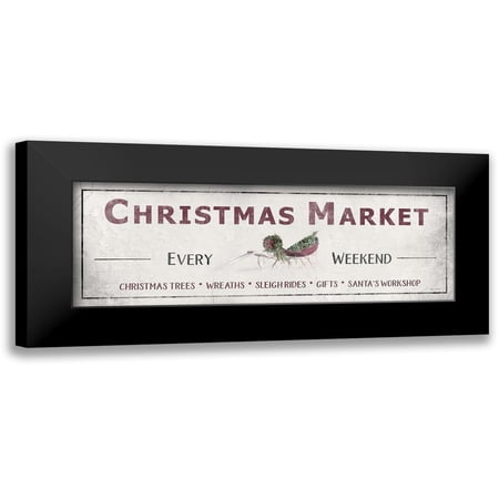 Deiter, Lori 14x7 Black Modern Framed Museum Art Print Titled - Christmas Market