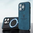 thumbnail image 1 of Vintage Lamb Skin Leather Deer Case For iPhone 15 14 13 12 11 Pro Max 15Pro 14Pro 13Pro Full Cover For Magsafe Wireless Charging, 1 of 7