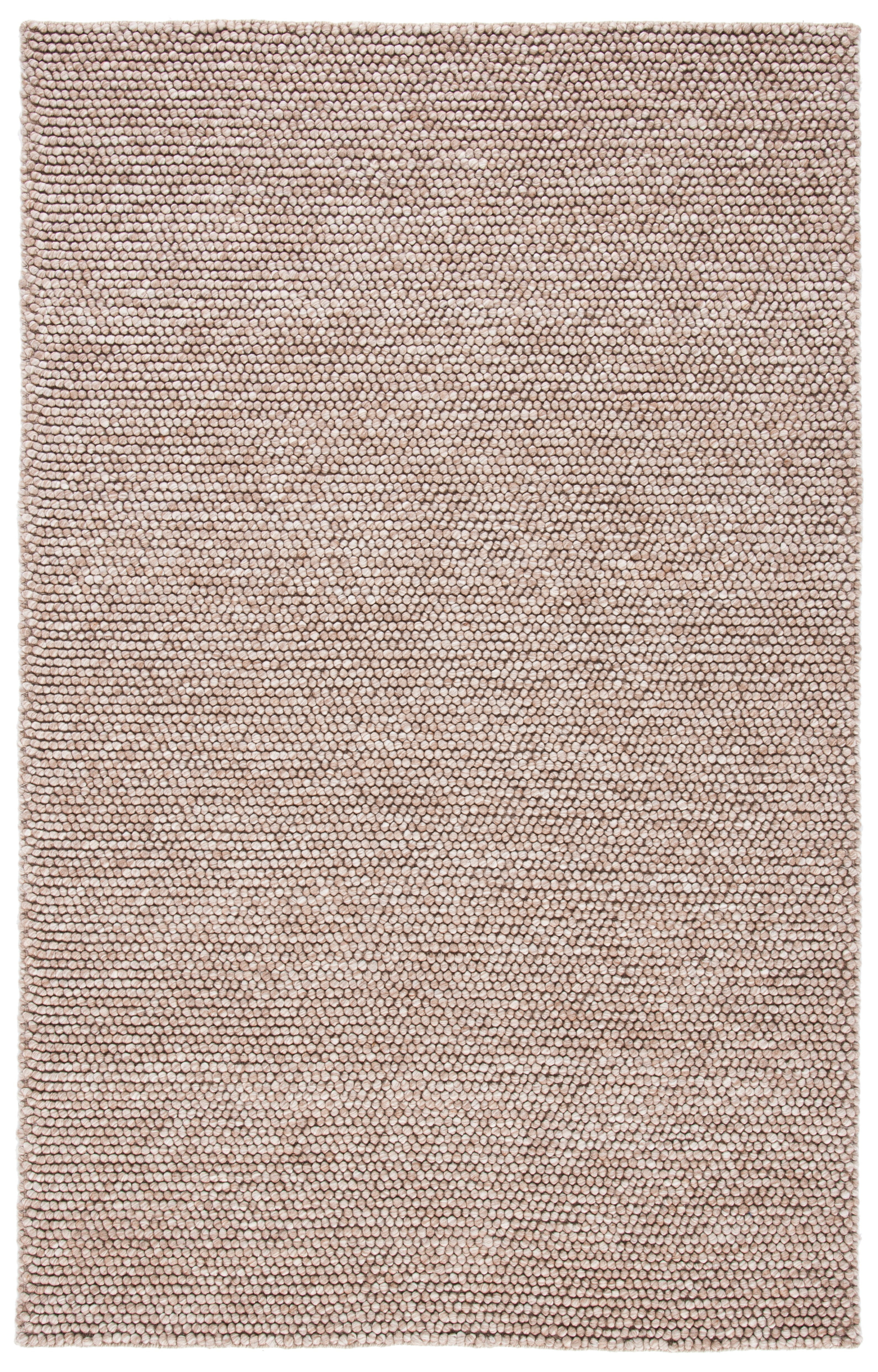 SAFAVIEH Natura Feride Geometric Area Rug, Brown, 6' x 9' - Scandinavian Design, Brown, Handmade Wool Blend, Ideal for Living Room, Bedroom, Dining Space