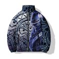 thumbnail image 3 of Abrigos de invierno de algodón con estampado digital 3D, chaquetas casuales de moda para hombre, con algodón añadido y espesado, novedad en parkas para hombre, 3 of 4