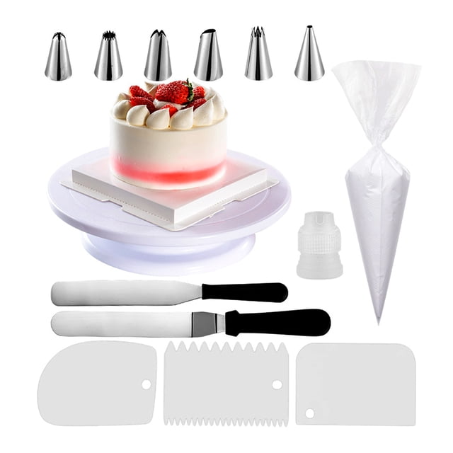 Amdohai 63PCS Cake Decorating Kits with 50PCS Pastry Bags Cake Turntable